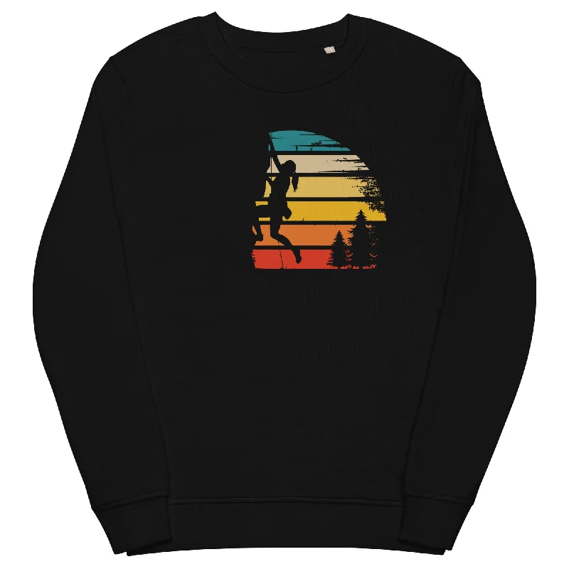 Retro Sonne und Klettern - Unisex Premium Organic Sweatshirt