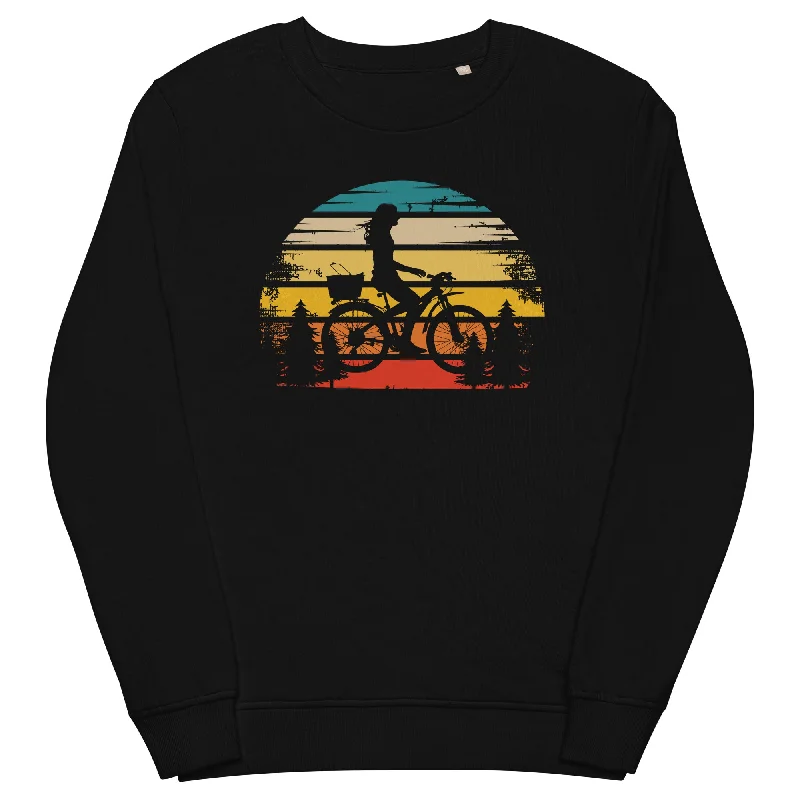 Retro Sonne und Radfahren - Unisex Premium Organic Sweatshirt