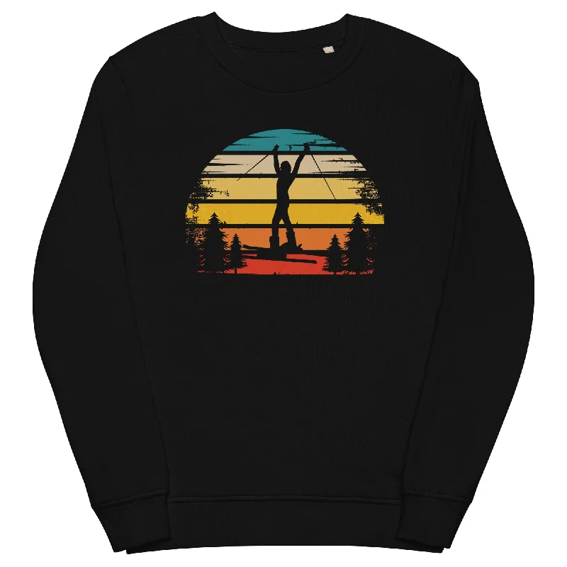 Retro Sonne und Skifahren - Unisex Premium Organic Sweatshirt