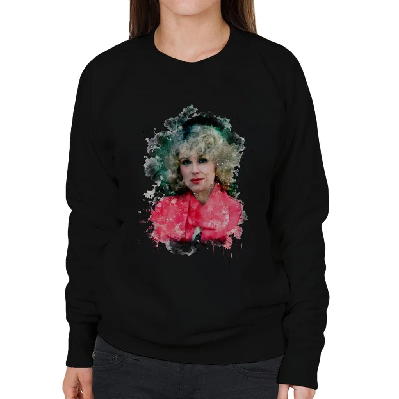 TV Times Joanna Lumley Paint Splatter Women's Sweatshirt