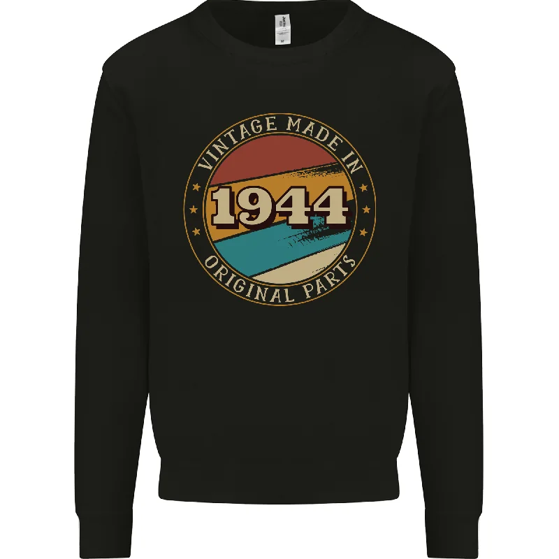 80th Birthday  Vintage Made In 1944 Mens Sweatshirt Jumper