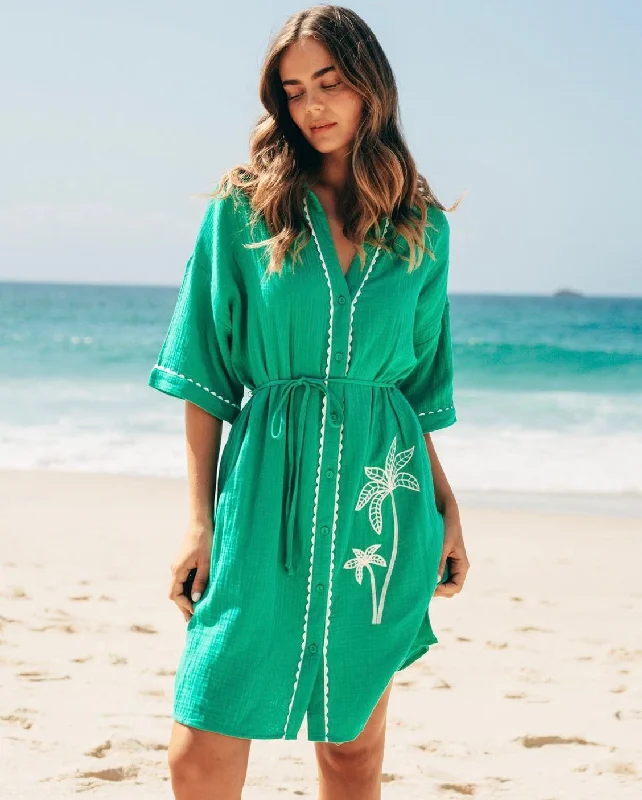 Label Love Green Palm Dress