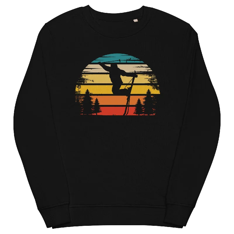 Retro Sonne und Skifahren - Unisex Premium Organic Sweatshirt