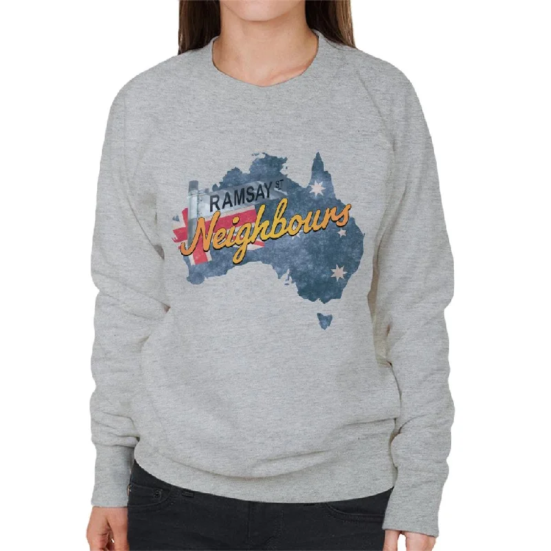 Neighbours Ramsay St Australian Flag Women's Sweatshirt