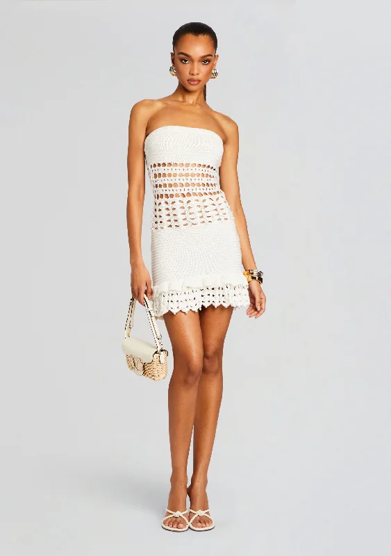 Vali Crochet Pearl Embellished Dress