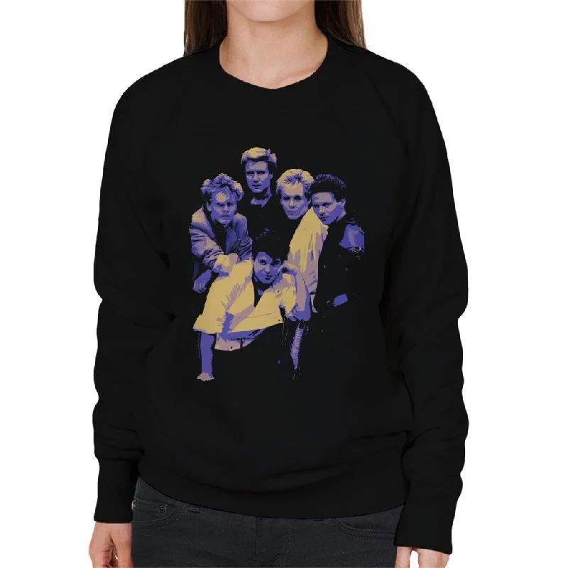 TV Times Duran Duran Band Portrait Blue 1983 Women's Sweatshirt