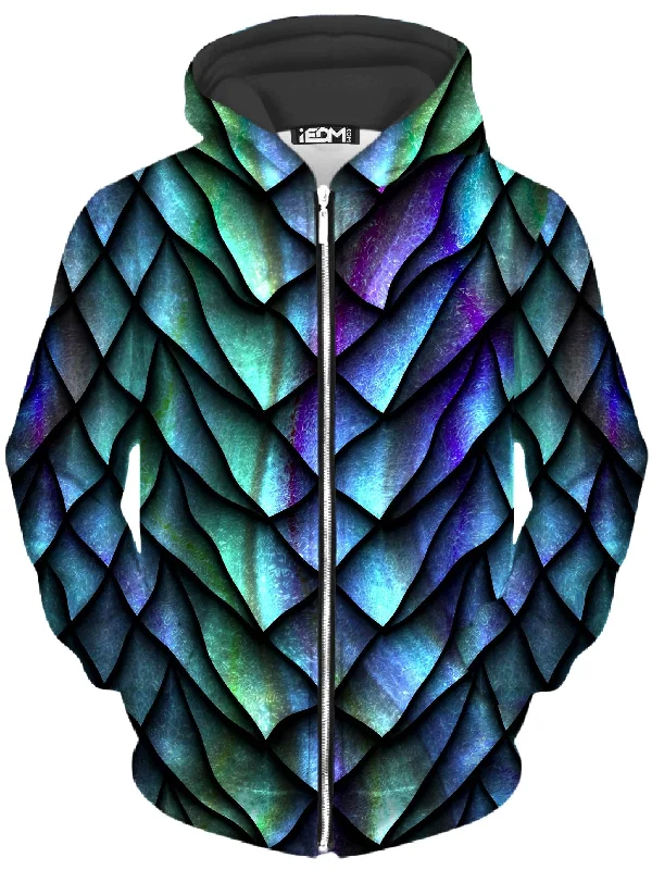 Dosed Dragon Scale Unisex Zip-Up Hoodie