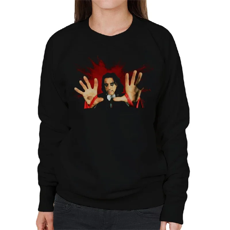 TV Times Alice Cooper Paint Splatter Women's Sweatshirt