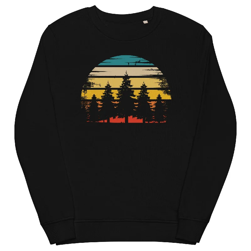 Retro Sonne und Bäume - Unisex Premium Organic Sweatshirt