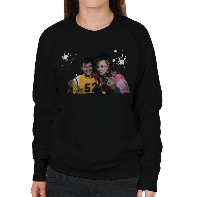 TV Times Boy George And Jon Moss Sparklers Women's Sweatshirt