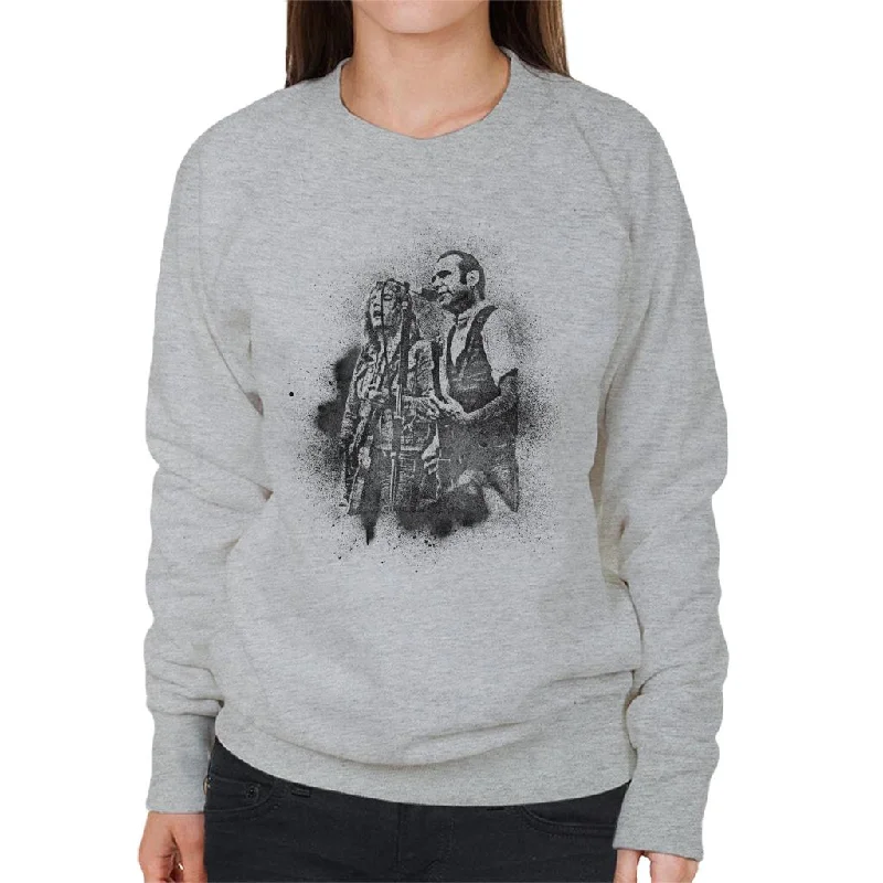 TV Times Status Quo Live Grain Effect Women's Sweatshirt