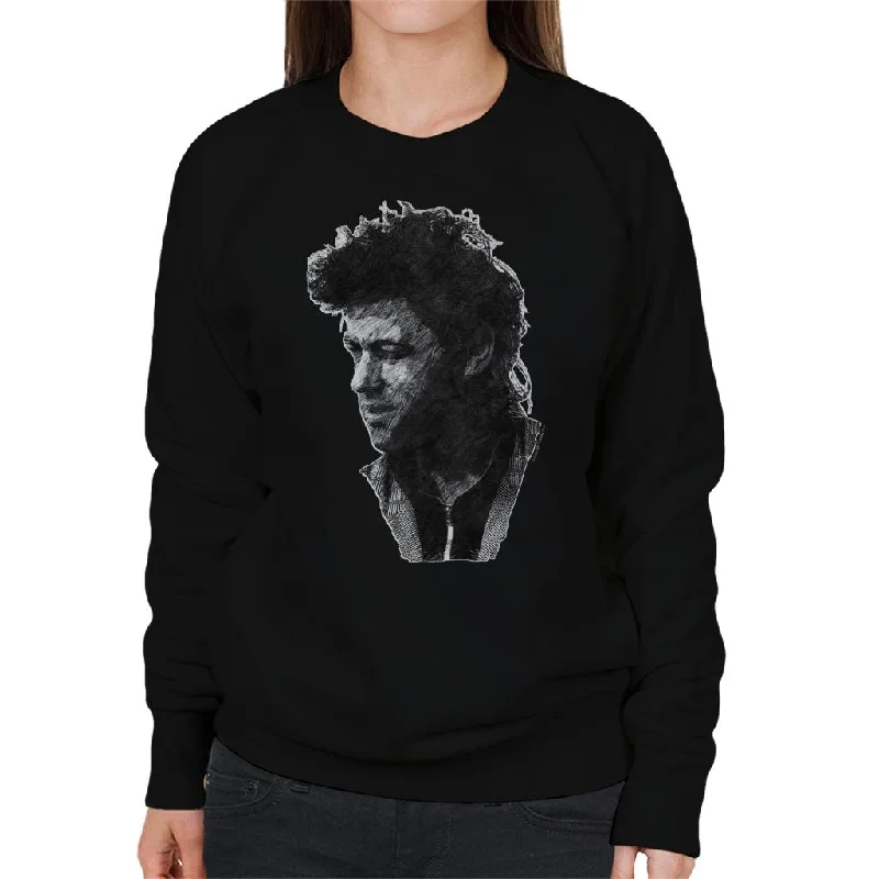 TV Times Pop Singer Bob Geldof 1986 Women's Sweatshirt