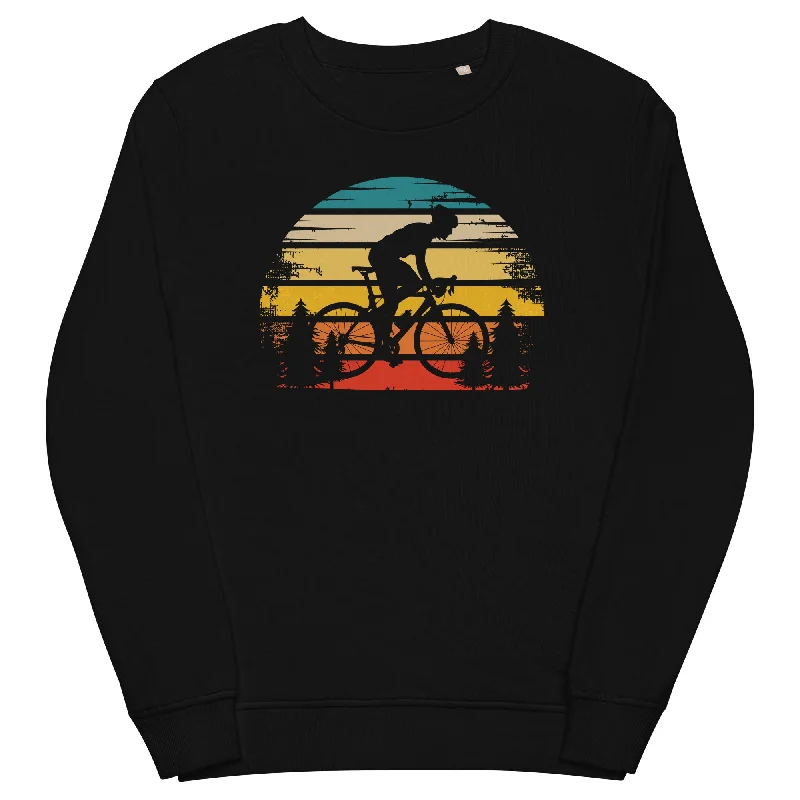 Retro Sonne und Radfahren - Unisex Premium Organic Sweatshirt