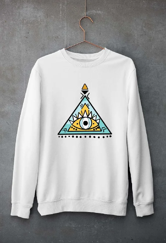 Psychedelic Triangle eye Unisex Sweatshirt for Men/Women