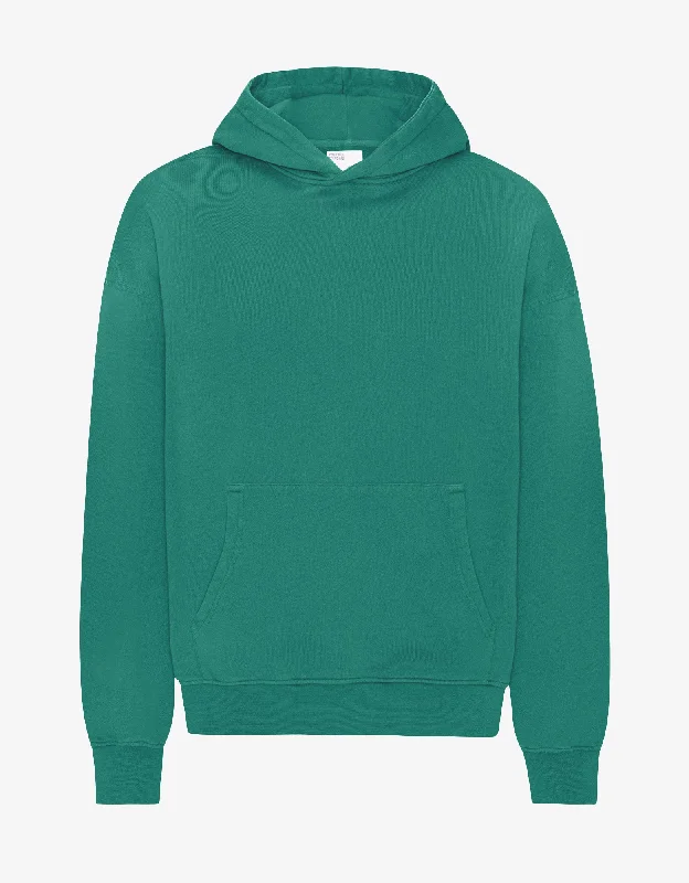 Organic Oversized Hood - Pine Green