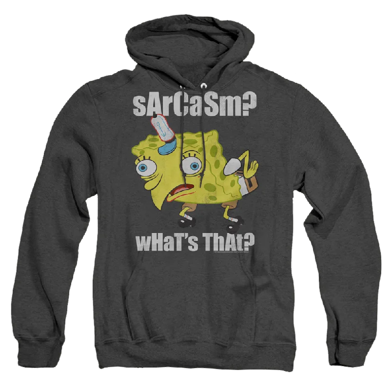 SpongeBob SquarePants Sarcasm Meme - Heather Pullover Hoodie