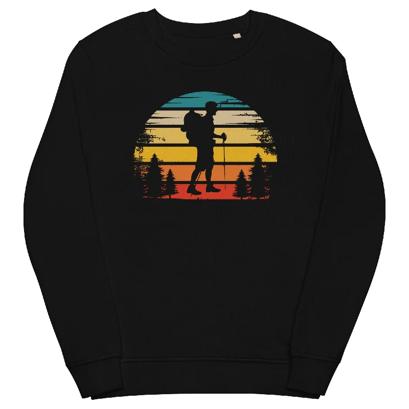 Retro Sonne und Wandern - Unisex Premium Organic Sweatshirt