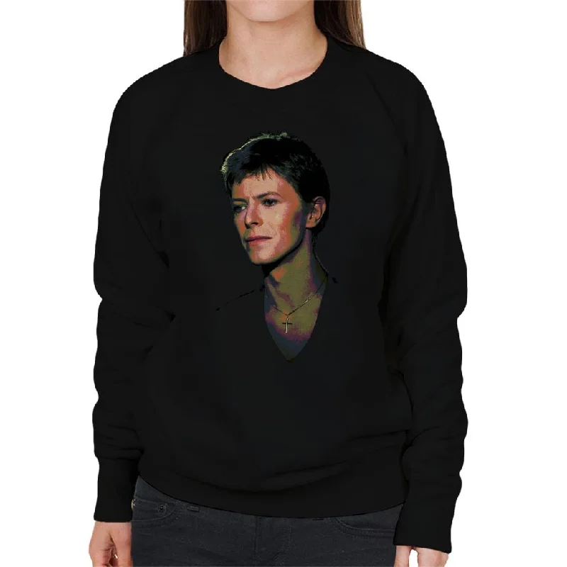 TV Times Pop Star David Bowie 1977 Women's Sweatshirt