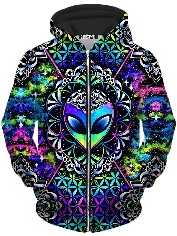 Conscious Cosmos Unisex Zip-Up Hoodie