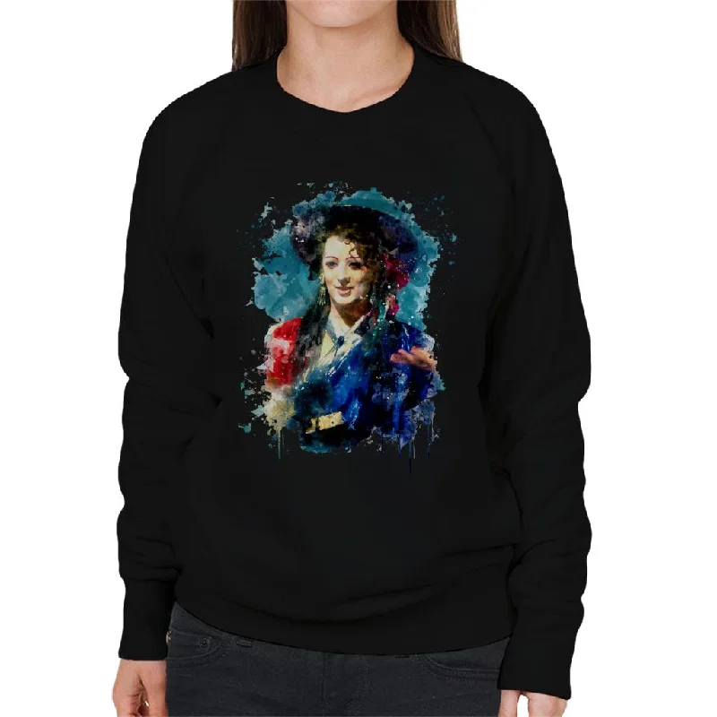 TV Times Boy George Of Culture Club TVT Awards 1984 Women's Sweatshirt