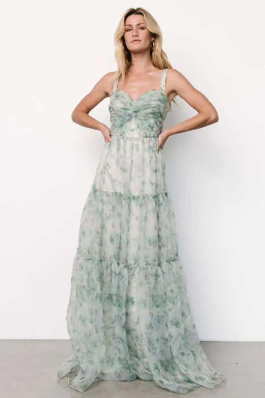 Sinclair Sweetheart Gown | Green Floral