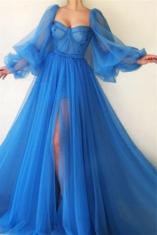 Tulle Long evening dress Prom Dress,DS4637