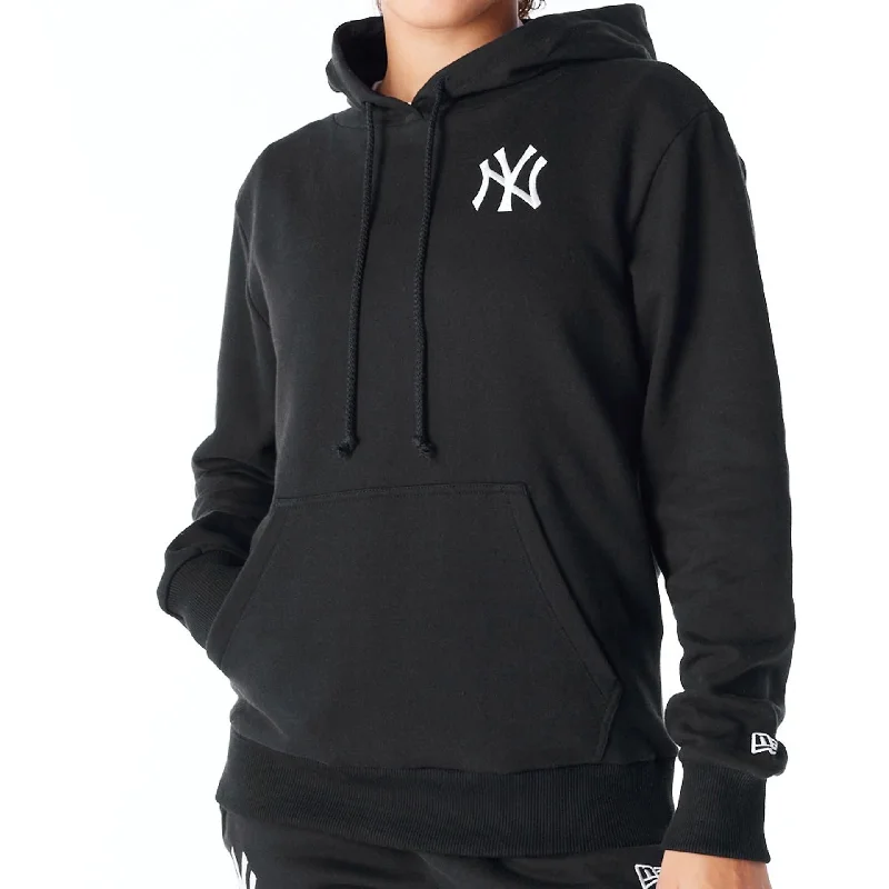 New York Yankees Womens MLB League Essential Black Pullover Hoodie