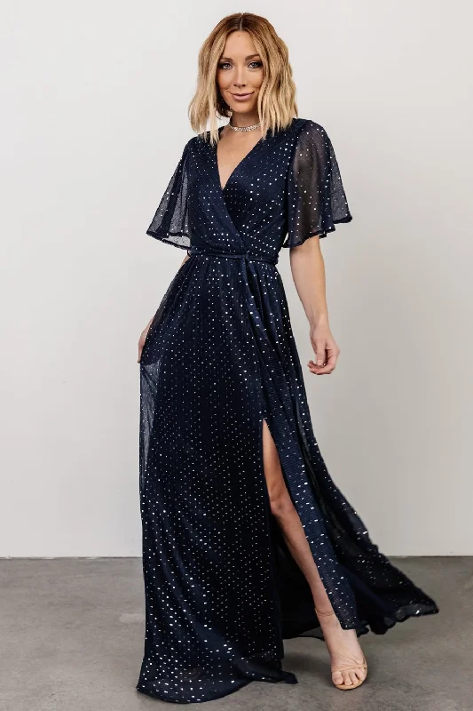 Grace Sparkle Gown | Navy