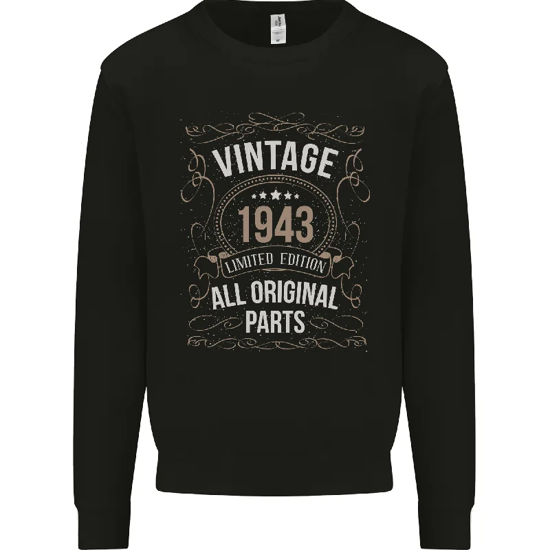 81st Birthday Limited Edition 1943 Mens Sweatshirt Jumper