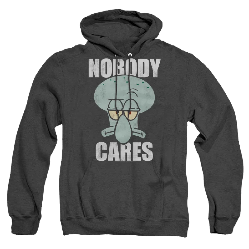 SpongeBob SquarePants Nobody Cares Meme - Heather Pullover Hoodie