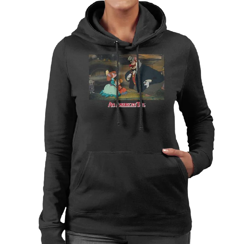 An American Tail Bridget Fieval And Honest John Women's Hooded Sweatshirt