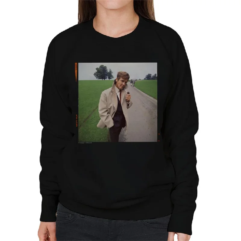 TV Times Roger Moore Park Stroll 1968 Women's Sweatshirt