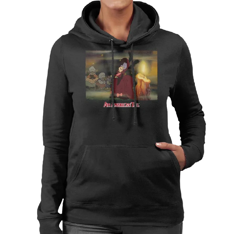 An American Tail Gussie Mausheimer Candle Women's Hooded Sweatshirt