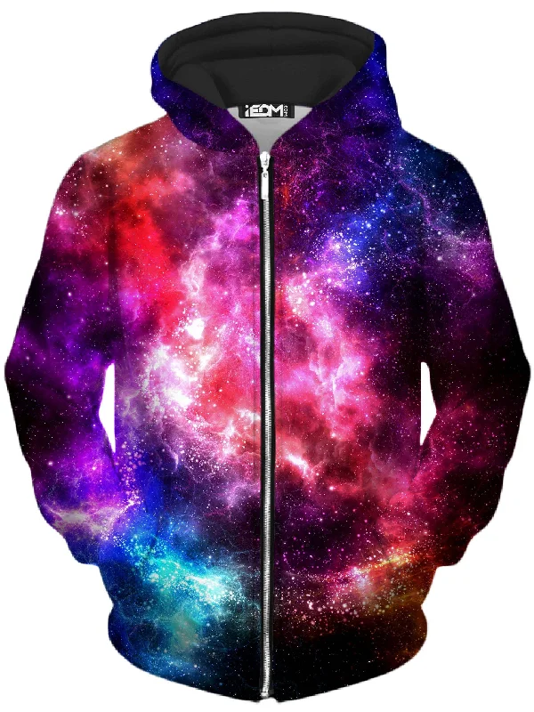 Galaxy Vibe Unisex Zip-Up Hoodie